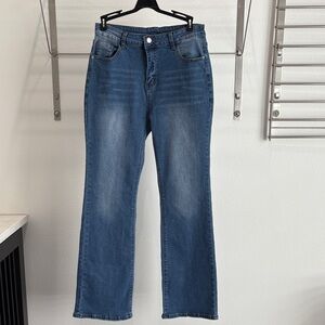 Stylish Blue Flare Women's Jeans